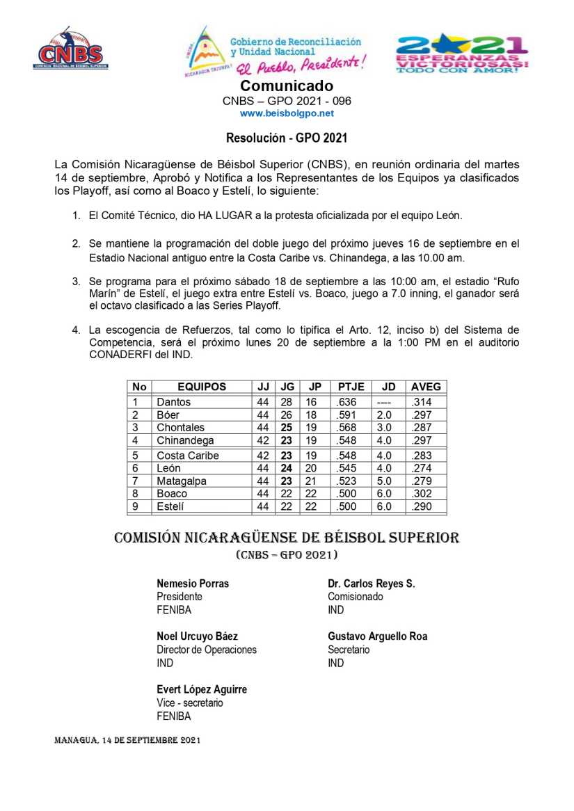 comunicado